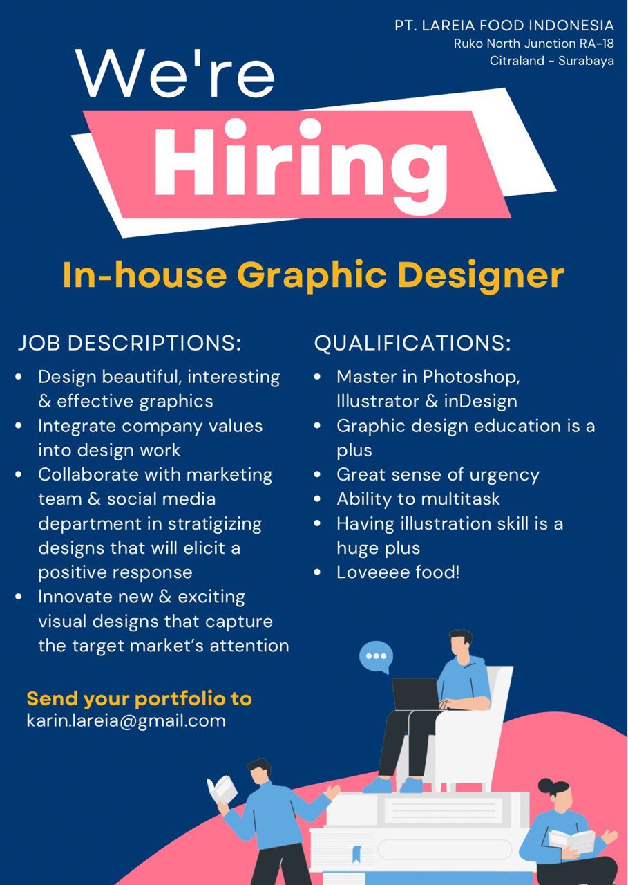 Loker PT. Lareia Food Indonesia