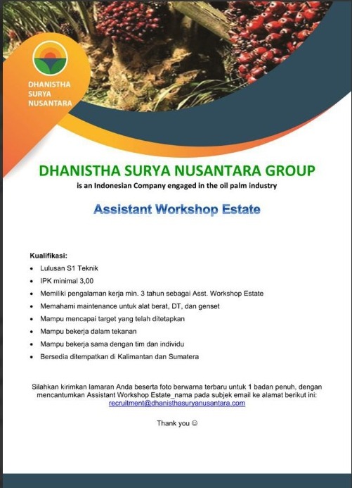 Lowongan Dhanista Surya Nusantara