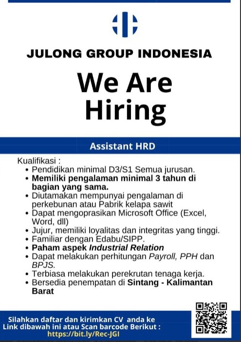 Lowongan Kerja Julong Group Indonesia