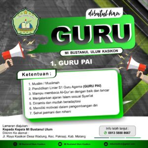 Lowongan Pekerjaan MI Bustanul Ulum