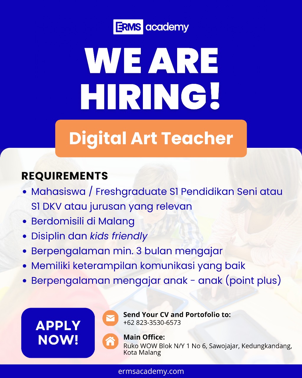 Lowongan Kerja Erms Academy