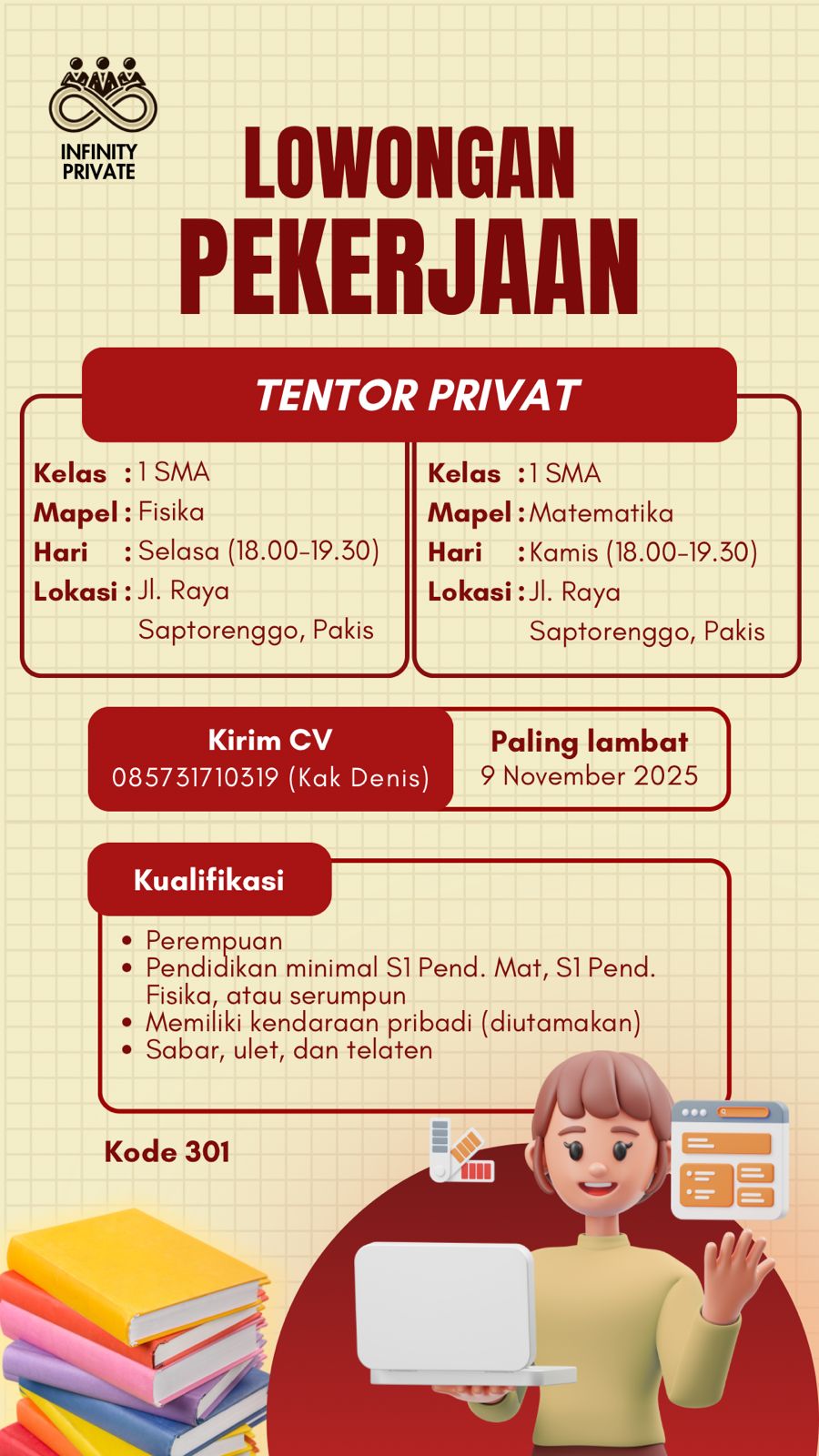 Lowongan Kerja Infinity Private
