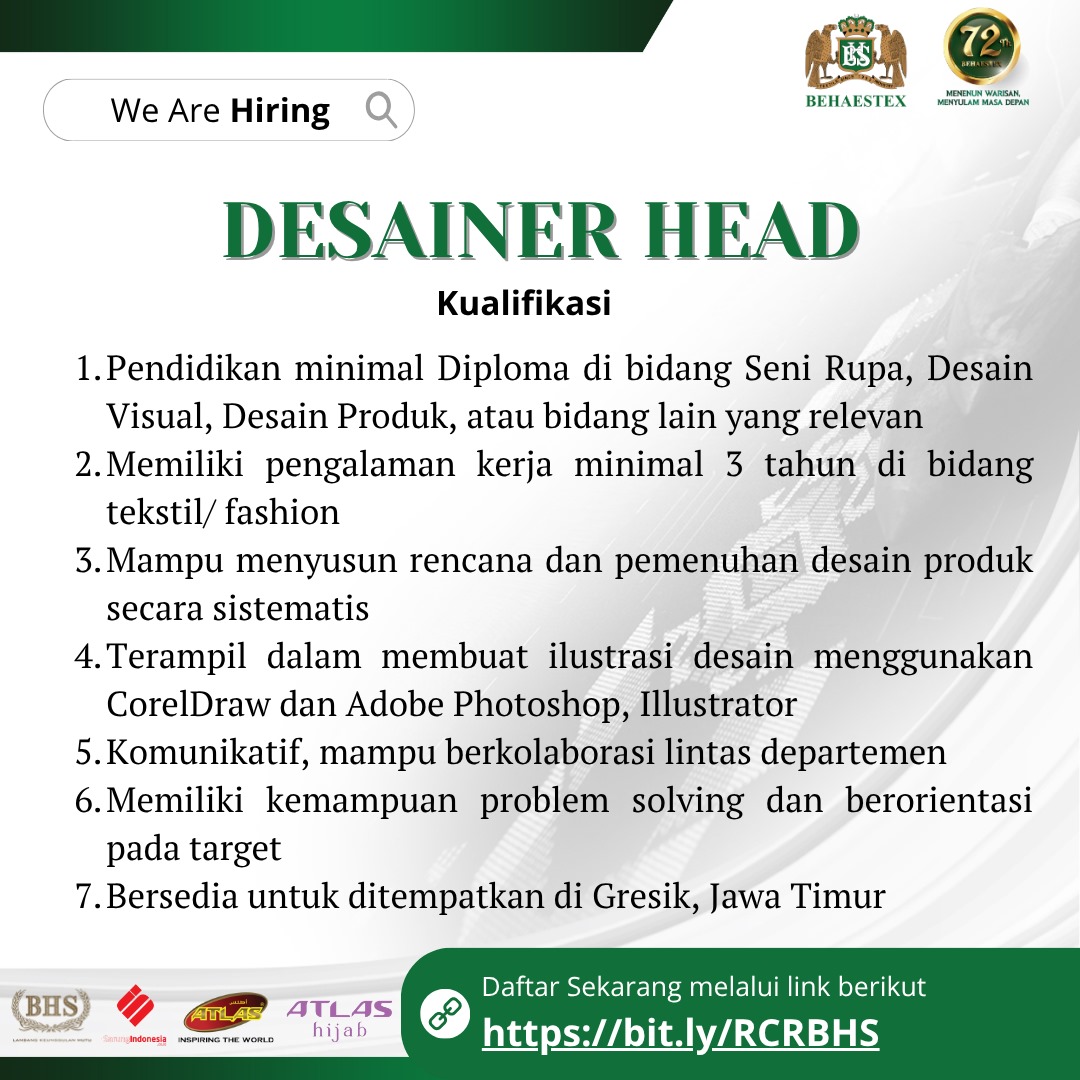 Lowongan Kerja PT. BEHAESTEX